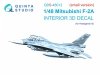 Quinta Studio QDS-48012 Mitsubishi F-2A 3D-Printed coloured Interior on decal paper (Hasegawa) (small version) 1/48